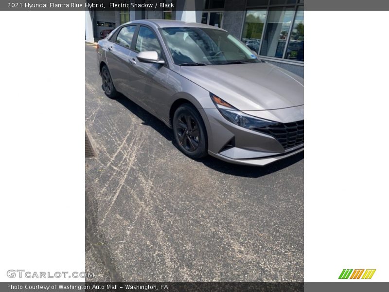 Electric Shadow / Black 2021 Hyundai Elantra Blue Hybrid