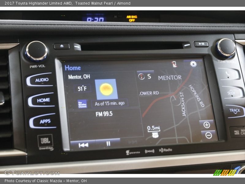 Toasted Walnut Pearl / Almond 2017 Toyota Highlander Limited AWD
