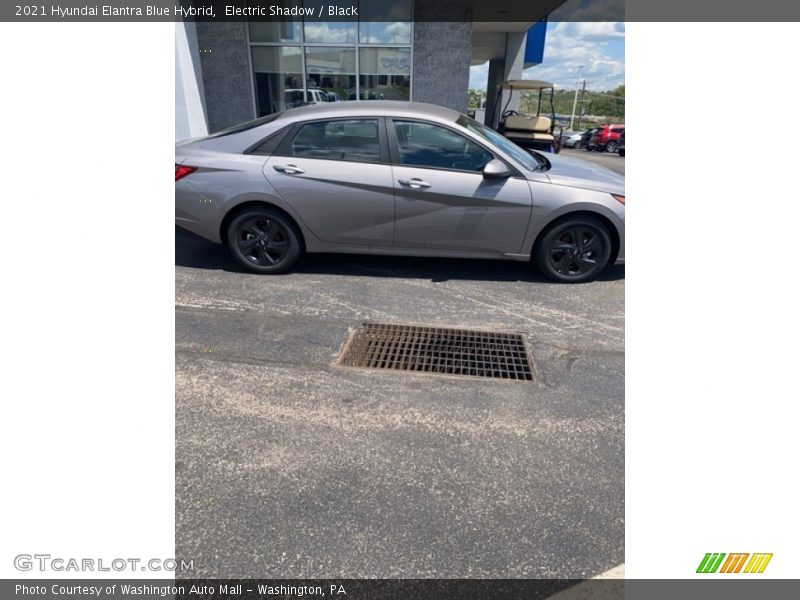 Electric Shadow / Black 2021 Hyundai Elantra Blue Hybrid