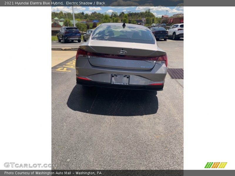 Electric Shadow / Black 2021 Hyundai Elantra Blue Hybrid