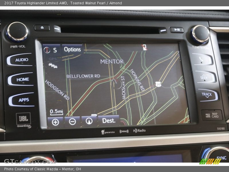 Toasted Walnut Pearl / Almond 2017 Toyota Highlander Limited AWD