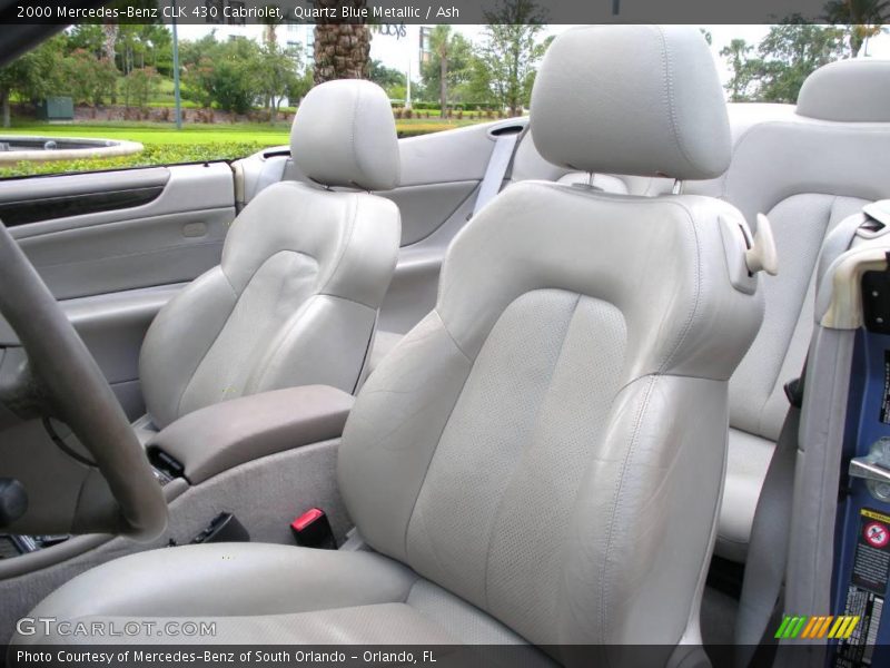 Quartz Blue Metallic / Ash 2000 Mercedes-Benz CLK 430 Cabriolet