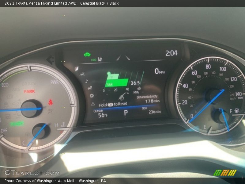 Celestial Black / Black 2021 Toyota Venza Hybrid Limited AWD