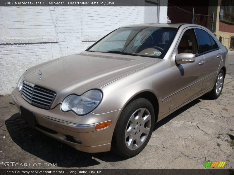 Desert Silver Metallic / Java 2002 Mercedes-Benz C 240 Sedan