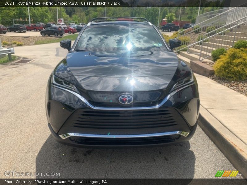 Celestial Black / Black 2021 Toyota Venza Hybrid Limited AWD