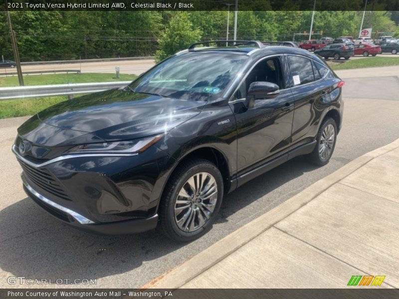 Celestial Black / Black 2021 Toyota Venza Hybrid Limited AWD