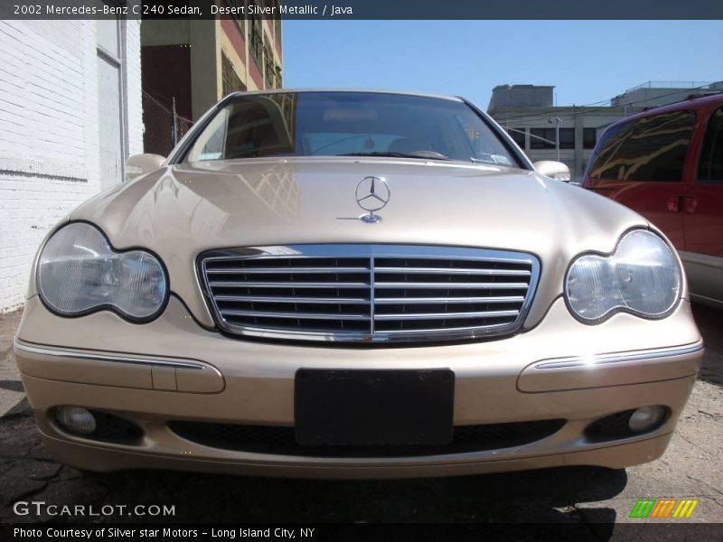 Desert Silver Metallic / Java 2002 Mercedes-Benz C 240 Sedan