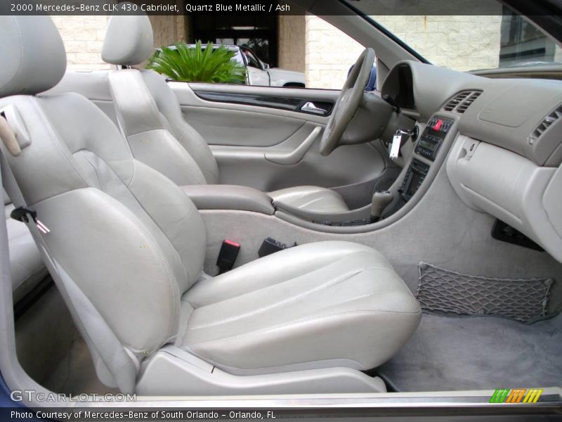 Quartz Blue Metallic / Ash 2000 Mercedes-Benz CLK 430 Cabriolet