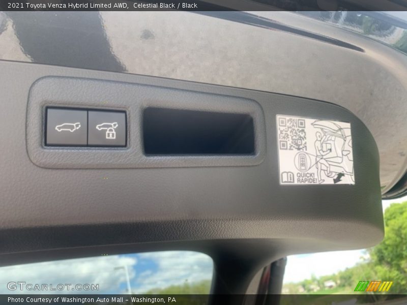 Celestial Black / Black 2021 Toyota Venza Hybrid Limited AWD