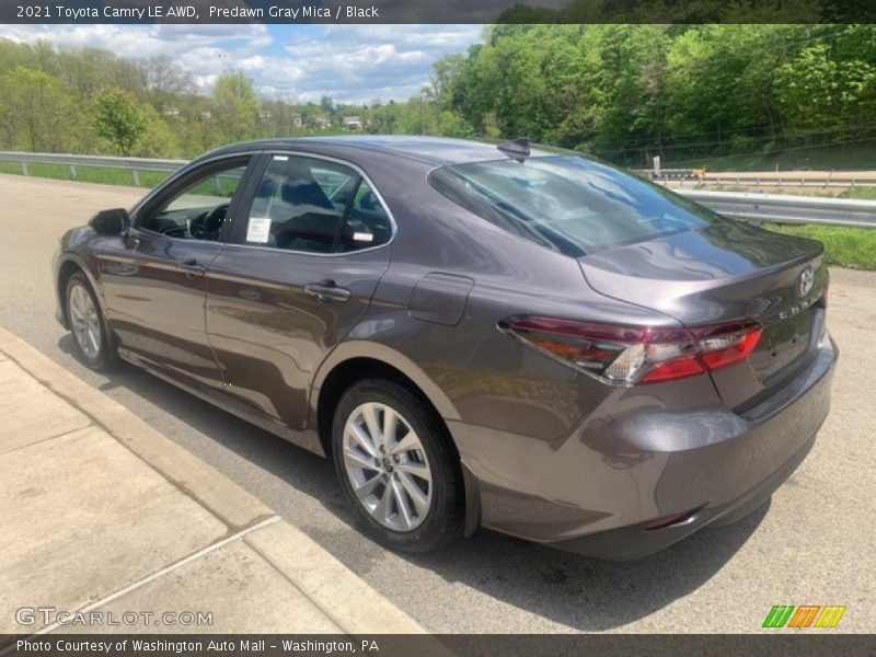 Predawn Gray Mica / Black 2021 Toyota Camry LE AWD
