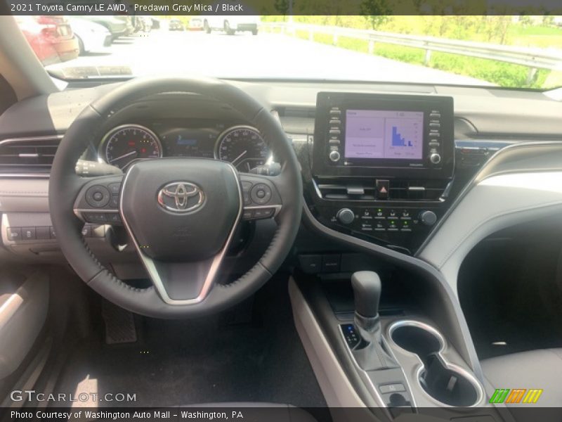 Predawn Gray Mica / Black 2021 Toyota Camry LE AWD