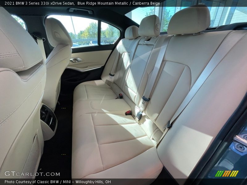 Blue Ridge Mountain Metallic / Canberra Beige 2021 BMW 3 Series 330i xDrive Sedan