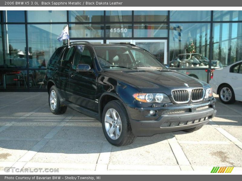 Black Sapphire Metallic / Black Dakota Leather 2006 BMW X5 3.0i
