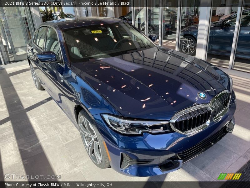 Phytonic Blue Metallic / Black 2021 BMW 3 Series 330i xDrive Sedan