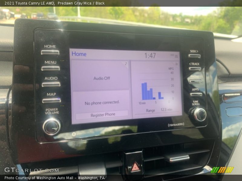 Predawn Gray Mica / Black 2021 Toyota Camry LE AWD