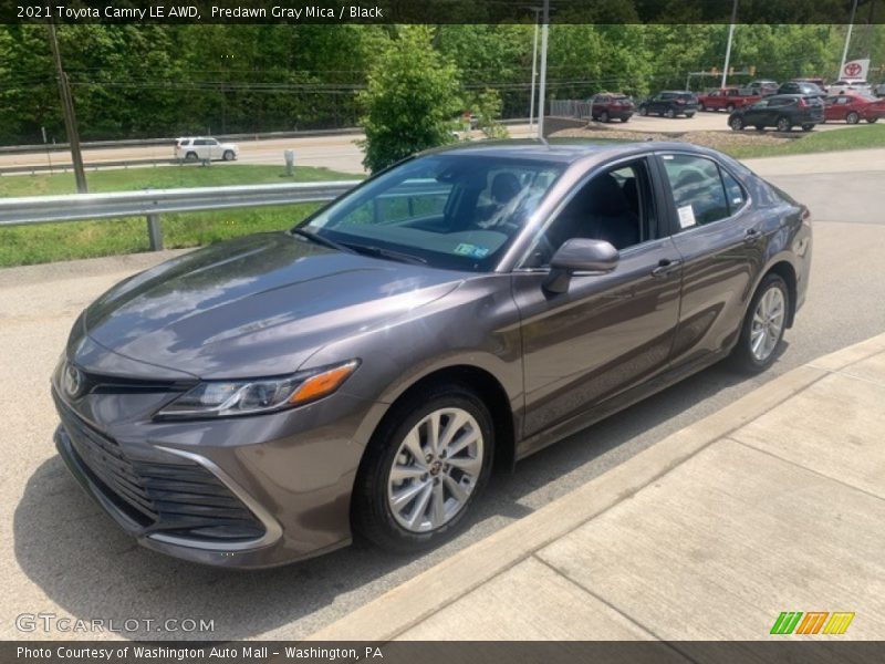 Predawn Gray Mica / Black 2021 Toyota Camry LE AWD