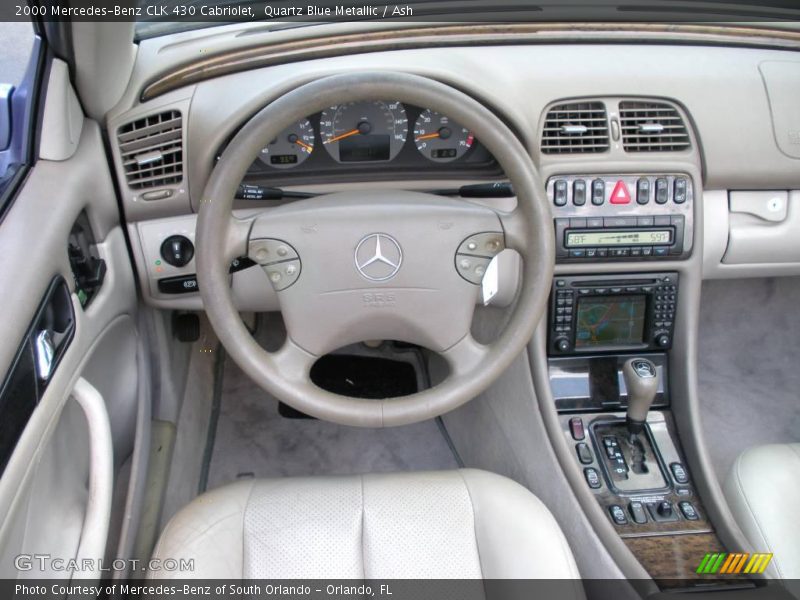 Quartz Blue Metallic / Ash 2000 Mercedes-Benz CLK 430 Cabriolet