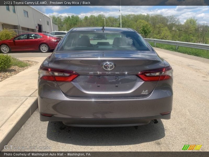 Predawn Gray Mica / Black 2021 Toyota Camry LE AWD