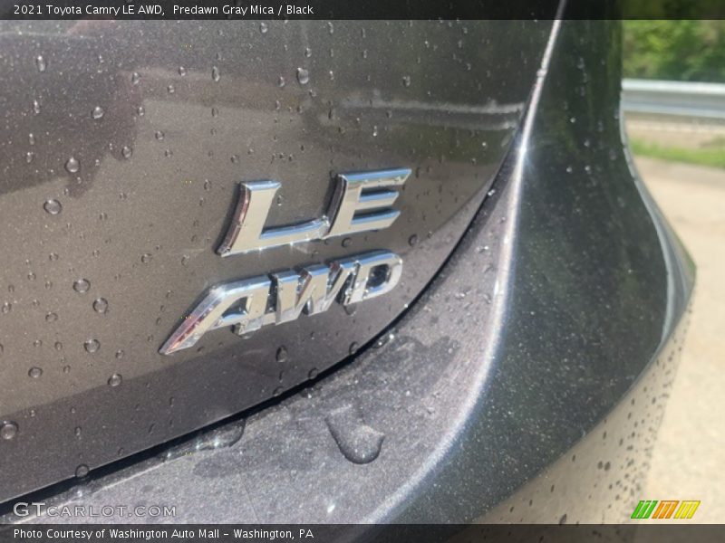Predawn Gray Mica / Black 2021 Toyota Camry LE AWD
