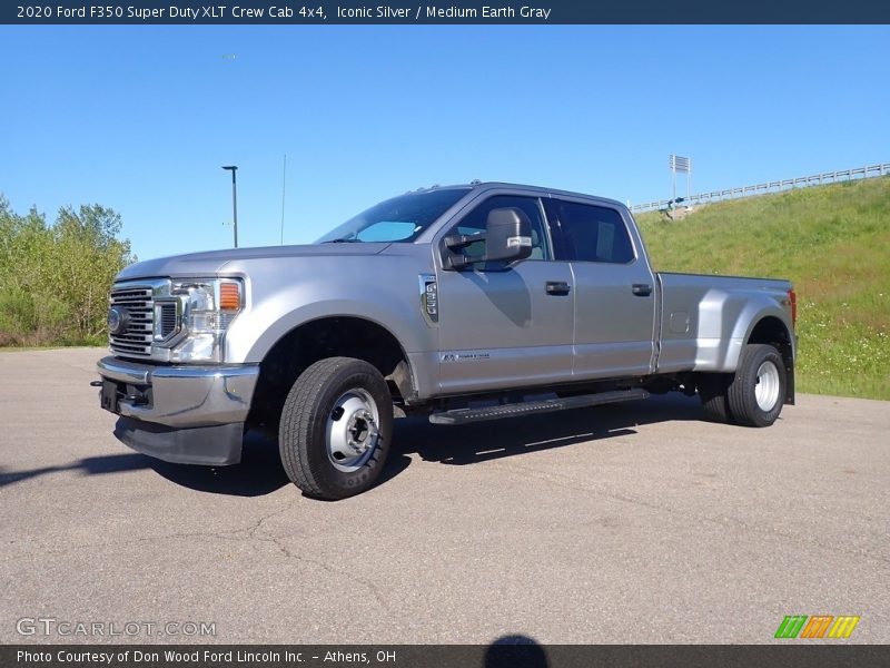 Iconic Silver / Medium Earth Gray 2020 Ford F350 Super Duty XLT Crew Cab 4x4