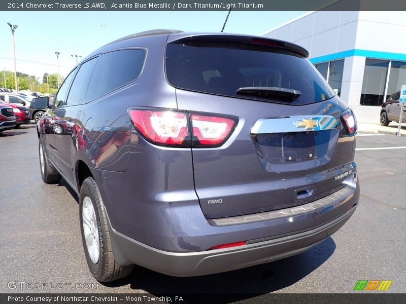 Atlantis Blue Metallic / Dark Titanium/Light Titanium 2014 Chevrolet Traverse LS AWD