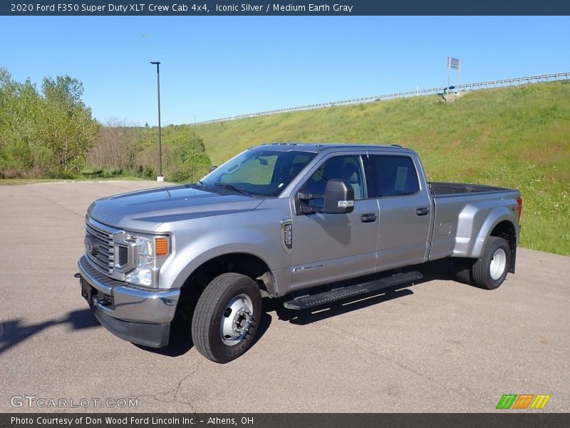 Iconic Silver / Medium Earth Gray 2020 Ford F350 Super Duty XLT Crew Cab 4x4