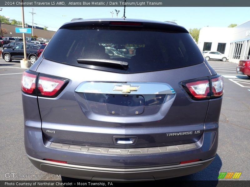 Atlantis Blue Metallic / Dark Titanium/Light Titanium 2014 Chevrolet Traverse LS AWD