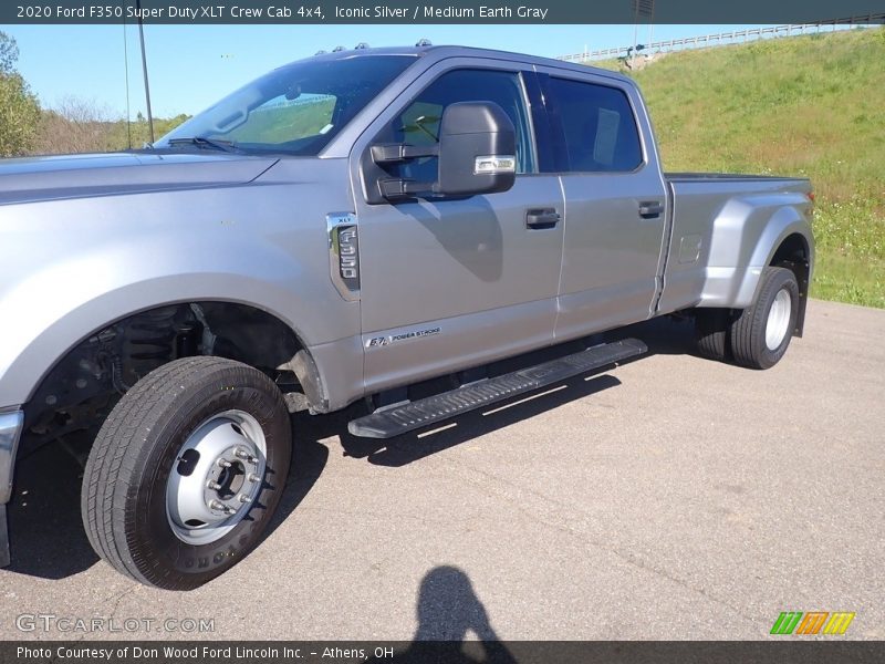 Iconic Silver / Medium Earth Gray 2020 Ford F350 Super Duty XLT Crew Cab 4x4