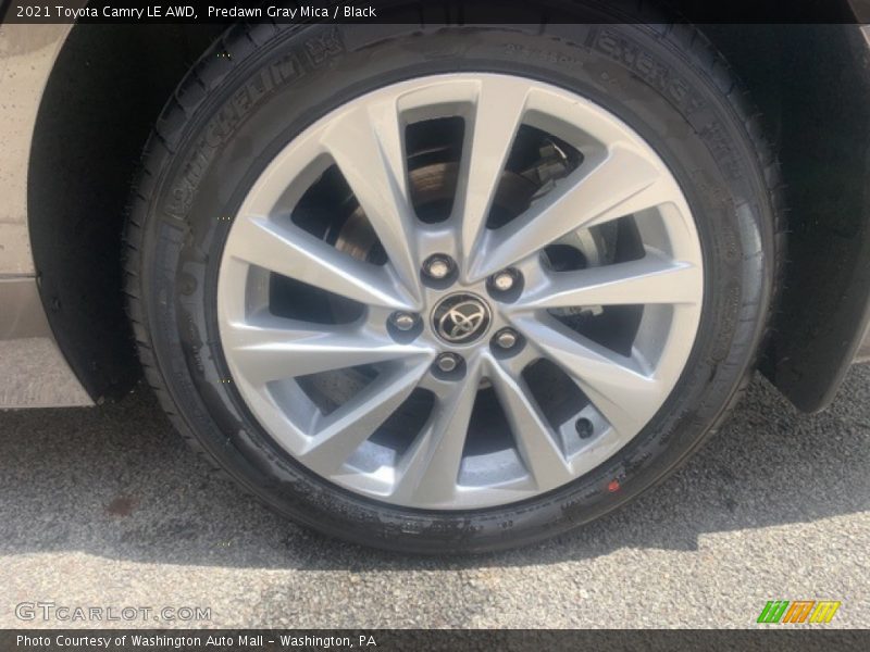 Predawn Gray Mica / Black 2021 Toyota Camry LE AWD