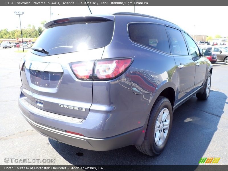 Atlantis Blue Metallic / Dark Titanium/Light Titanium 2014 Chevrolet Traverse LS AWD