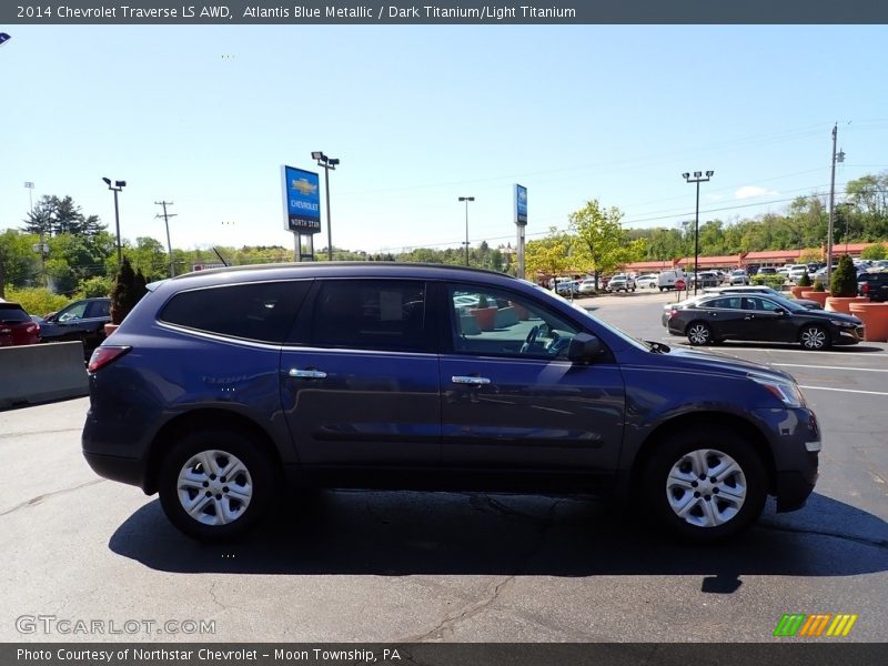 Atlantis Blue Metallic / Dark Titanium/Light Titanium 2014 Chevrolet Traverse LS AWD