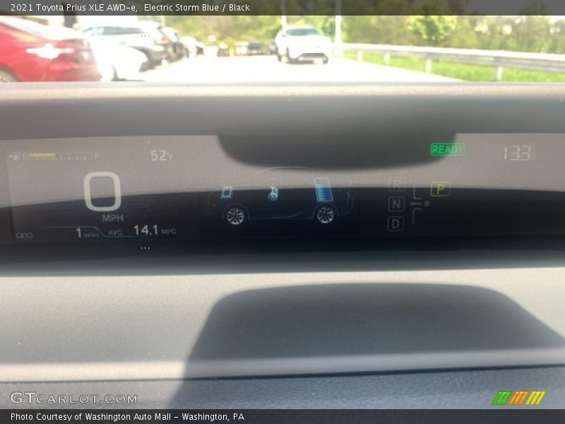 Electric Storm Blue / Black 2021 Toyota Prius XLE AWD-e