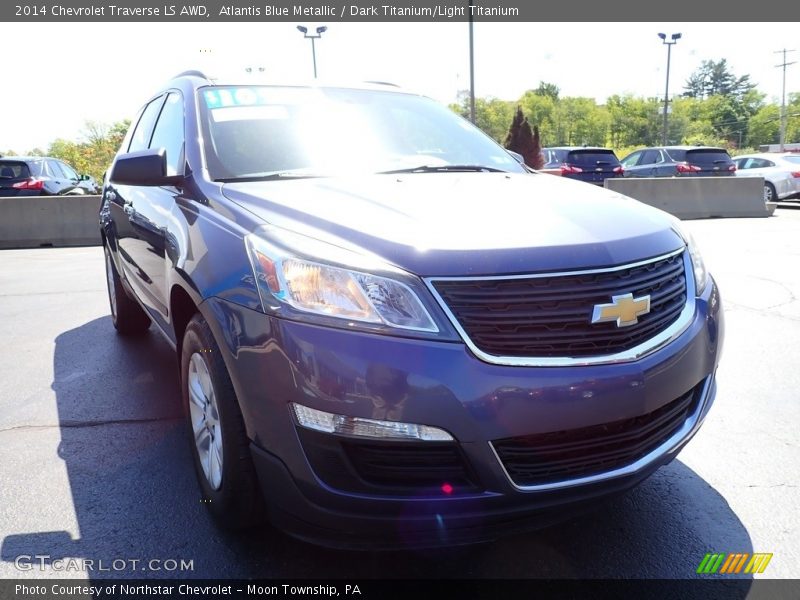 Atlantis Blue Metallic / Dark Titanium/Light Titanium 2014 Chevrolet Traverse LS AWD