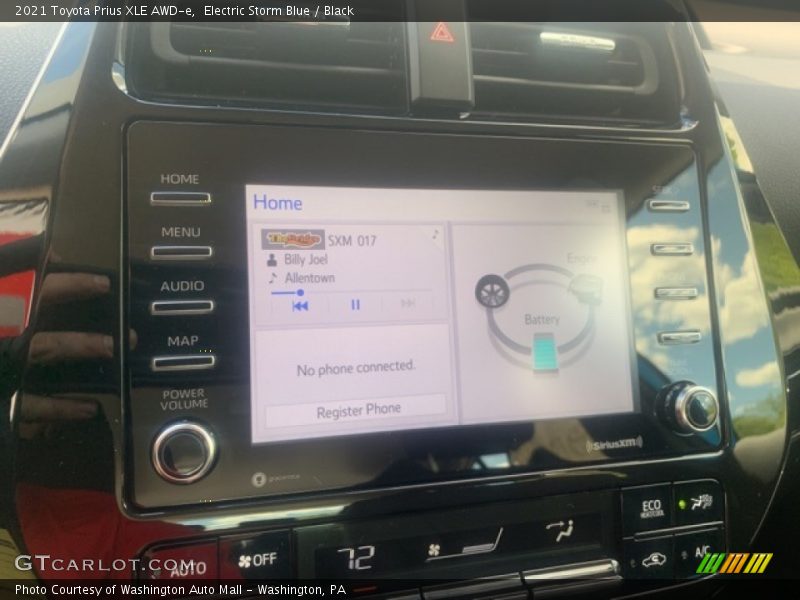Electric Storm Blue / Black 2021 Toyota Prius XLE AWD-e