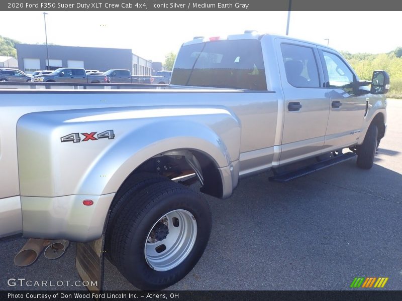 Iconic Silver / Medium Earth Gray 2020 Ford F350 Super Duty XLT Crew Cab 4x4