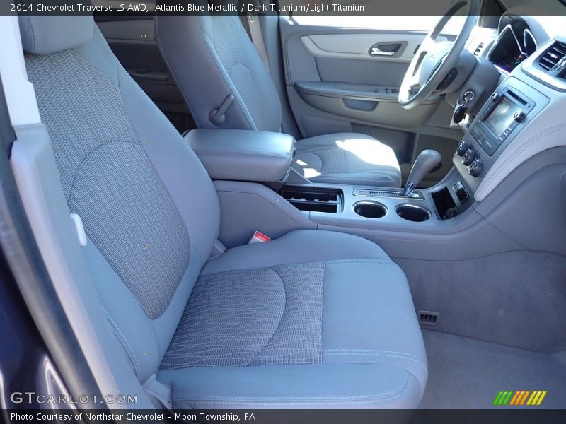 Atlantis Blue Metallic / Dark Titanium/Light Titanium 2014 Chevrolet Traverse LS AWD