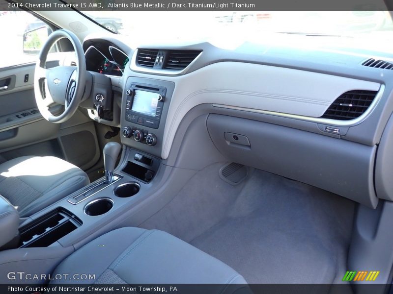 Atlantis Blue Metallic / Dark Titanium/Light Titanium 2014 Chevrolet Traverse LS AWD