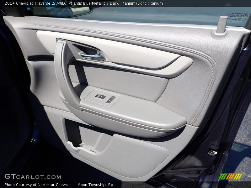 Atlantis Blue Metallic / Dark Titanium/Light Titanium 2014 Chevrolet Traverse LS AWD