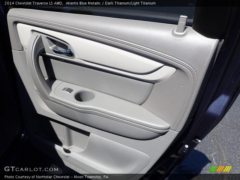 Atlantis Blue Metallic / Dark Titanium/Light Titanium 2014 Chevrolet Traverse LS AWD