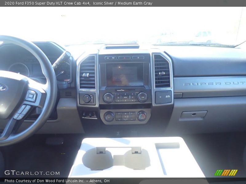 Iconic Silver / Medium Earth Gray 2020 Ford F350 Super Duty XLT Crew Cab 4x4