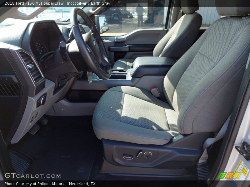 Ingot Silver / Earth Gray 2018 Ford F150 XLT SuperCrew