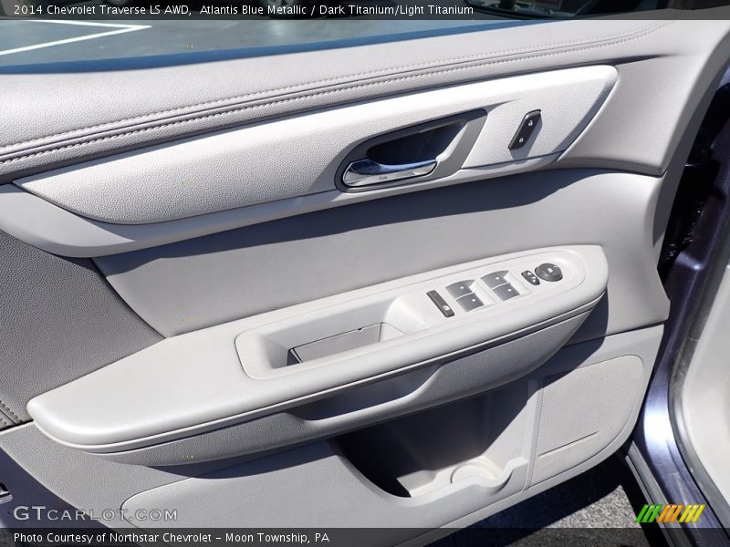 Atlantis Blue Metallic / Dark Titanium/Light Titanium 2014 Chevrolet Traverse LS AWD