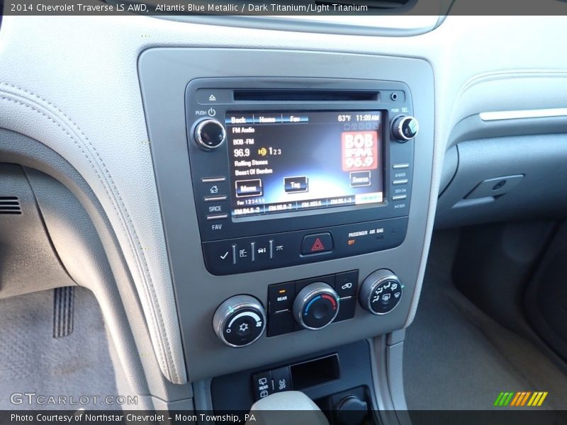 Atlantis Blue Metallic / Dark Titanium/Light Titanium 2014 Chevrolet Traverse LS AWD