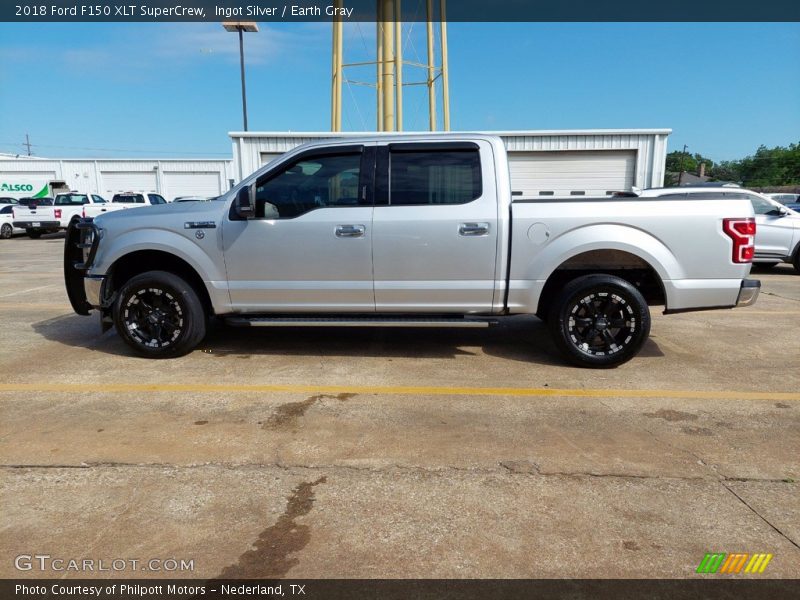 Ingot Silver / Earth Gray 2018 Ford F150 XLT SuperCrew