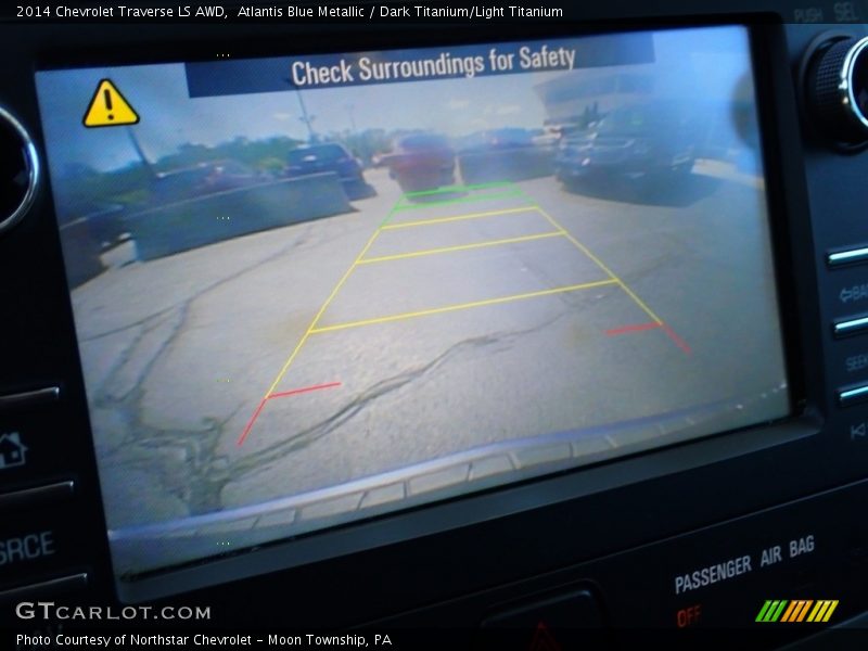 Atlantis Blue Metallic / Dark Titanium/Light Titanium 2014 Chevrolet Traverse LS AWD
