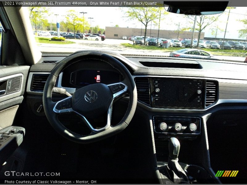 Oryx White Pearl / Titan Black/Quartz 2021 Volkswagen Atlas SEL Premium 4Motion