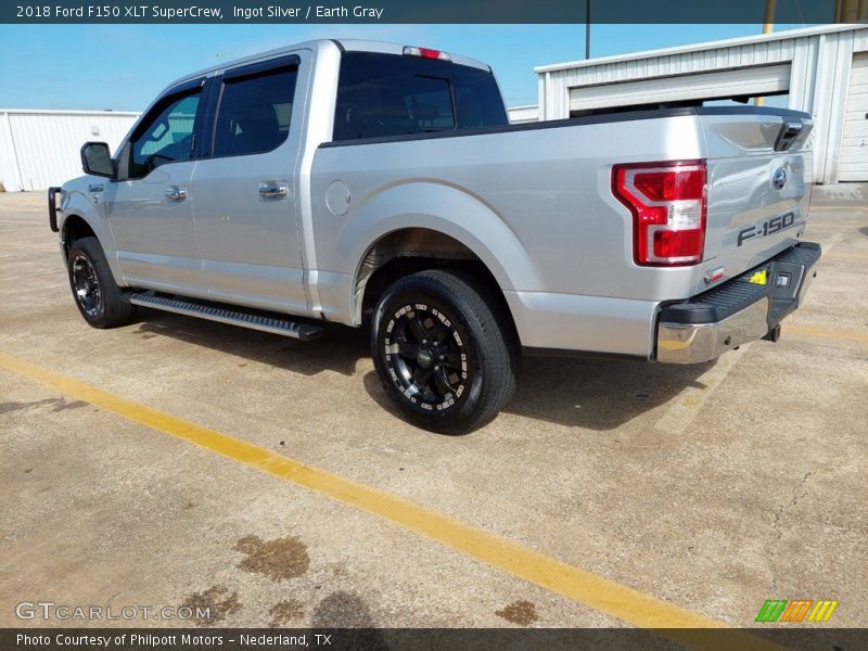 Ingot Silver / Earth Gray 2018 Ford F150 XLT SuperCrew