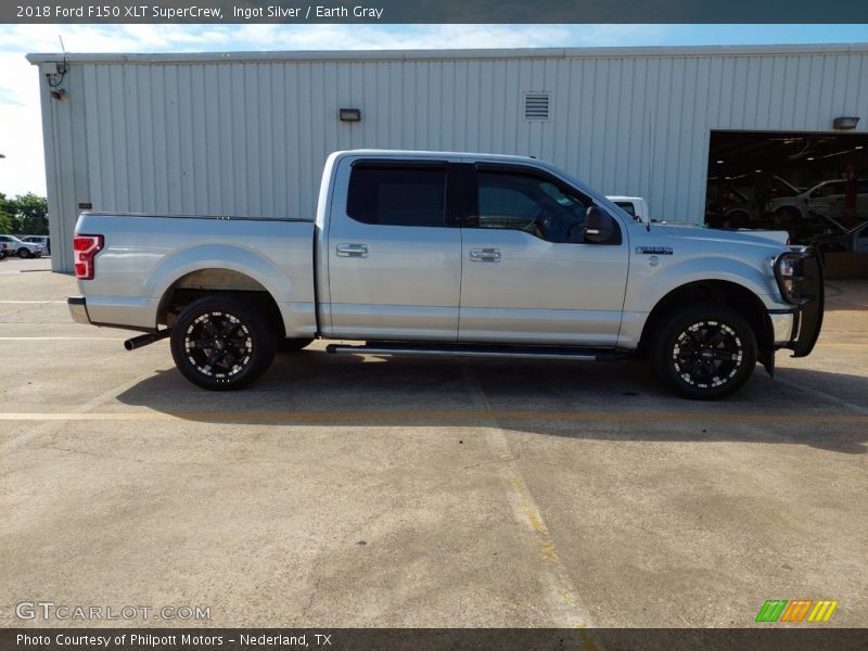 Ingot Silver / Earth Gray 2018 Ford F150 XLT SuperCrew