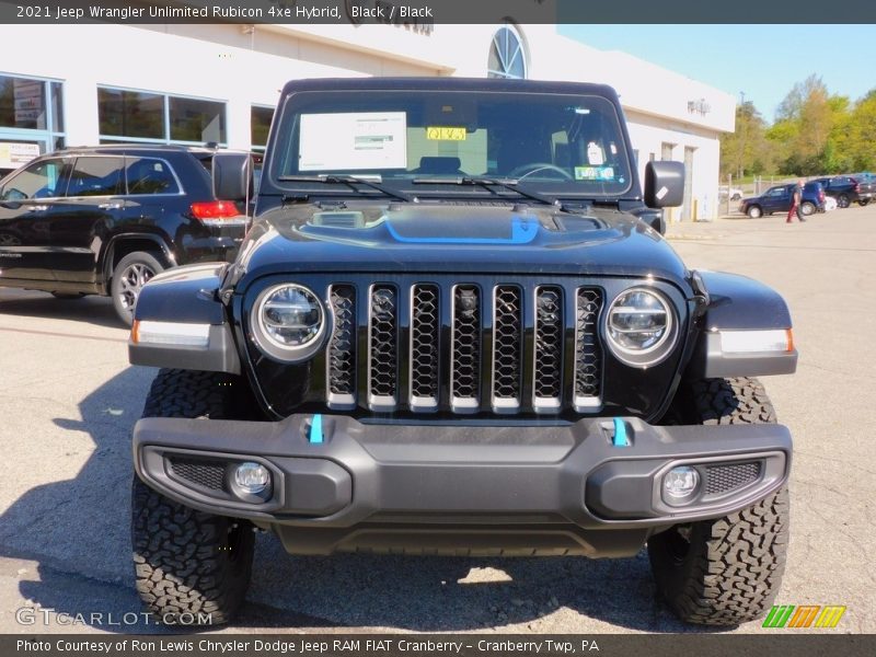 Black / Black 2021 Jeep Wrangler Unlimited Rubicon 4xe Hybrid