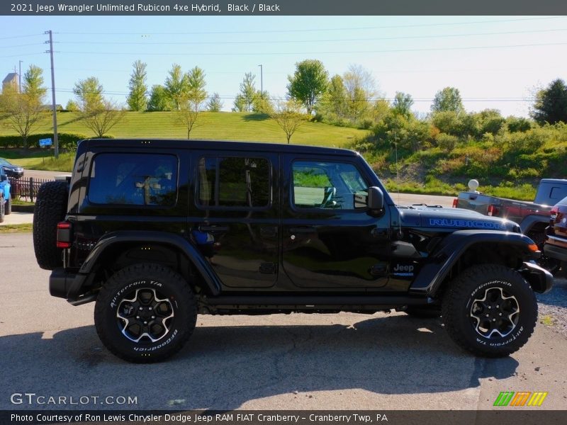 Black / Black 2021 Jeep Wrangler Unlimited Rubicon 4xe Hybrid